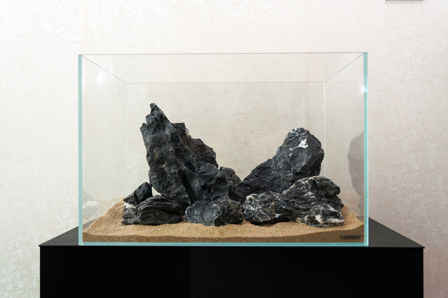 LANDEN Dark SEIRYU Stones Natural Rocks for Aquascaping  (17lbs, 3-11inches) 7-8pcs