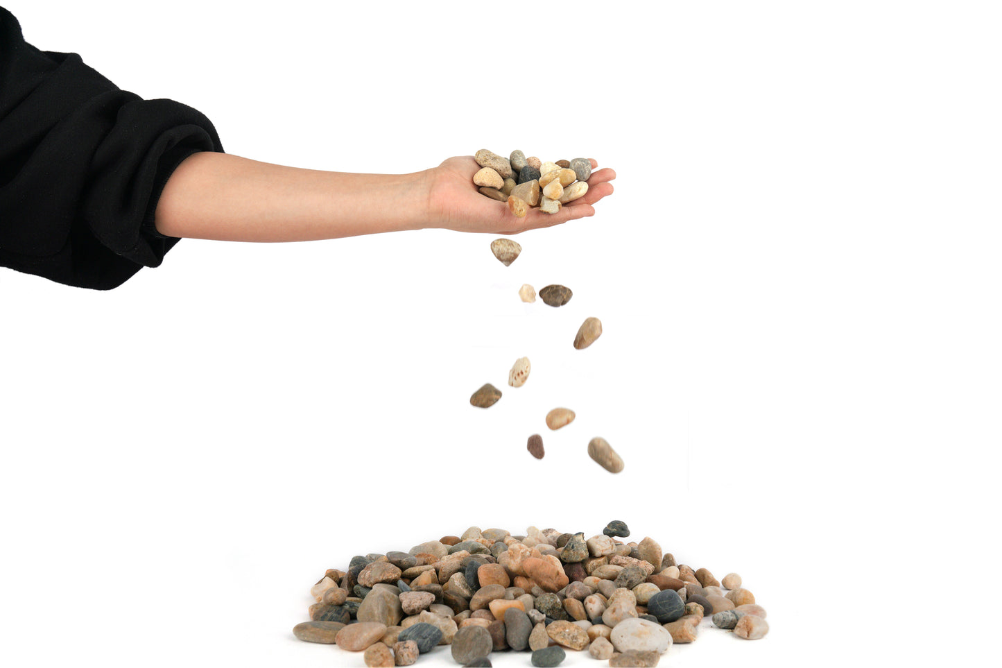 LANDEN Balagen Aquarium Sand River Rocks Stones,4L,14-38mm