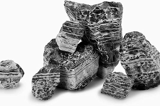 LANDEN Natural Sedimentary Stones for Aquascaping (18lbs,3-9 inches)6-7pcs