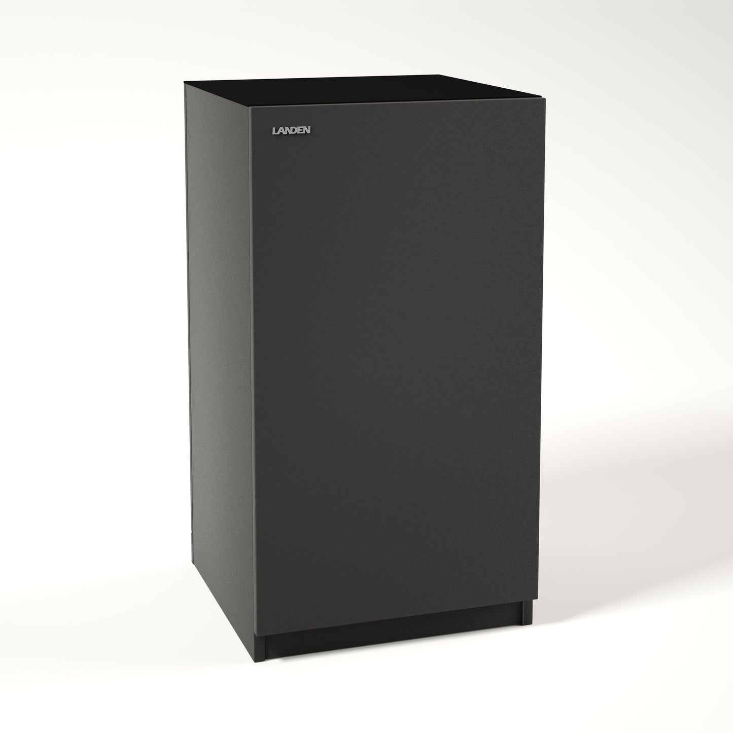 LANDEN Aquarium Wooden Stand and Cabinet for up to 20 Gal Tank, W17.7xD17.7xH33.9 in (W45 x D45 x H86 cm), Wooden Matte Black(Stand Only)