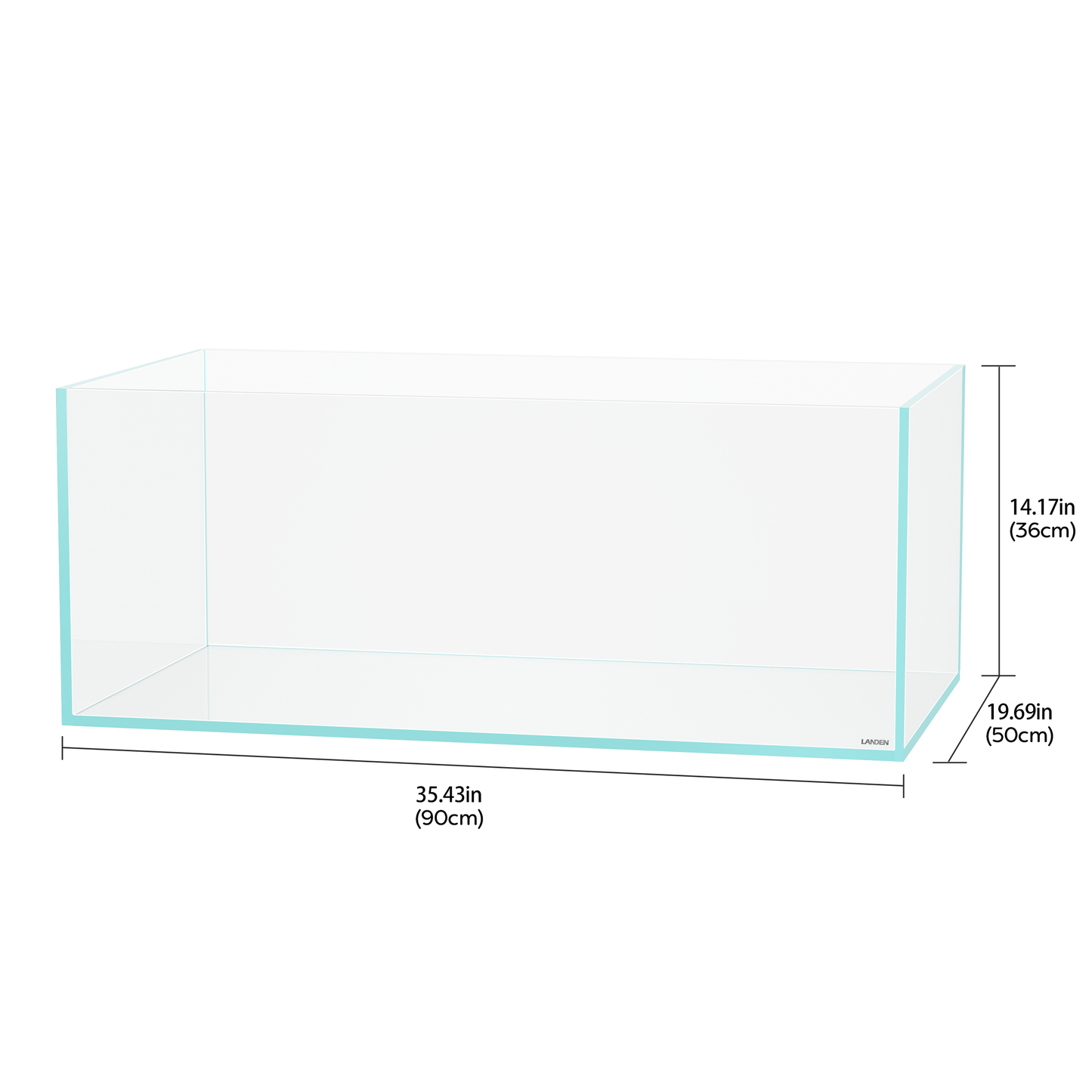 LANEDN 90S 39 Gallon Shallow Tank
