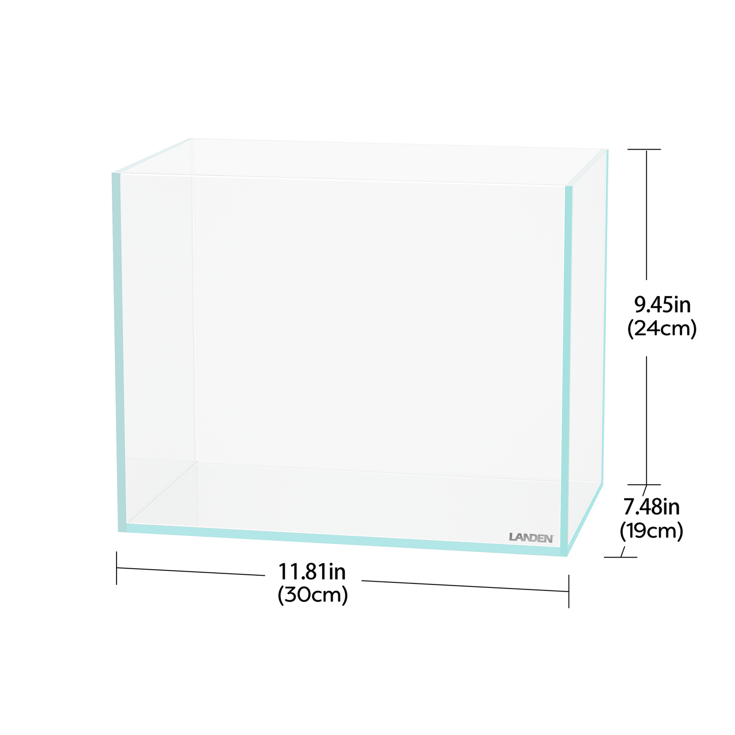 LANDEN 30N 3.2 Gallon Nano Aquarium Tank