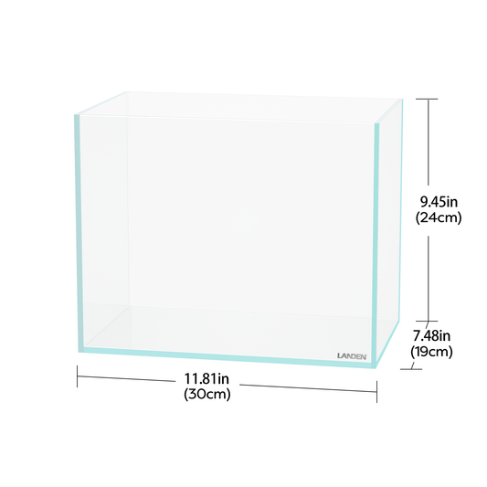 LANDEN 30N 3.2 Gallon Nano Aquarium Tank