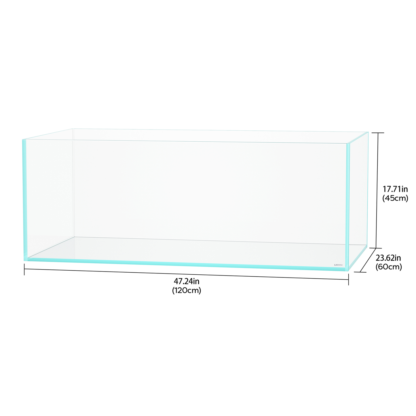 LANDEN 120P 78.4 Gallon Rimless Aquarium Tank