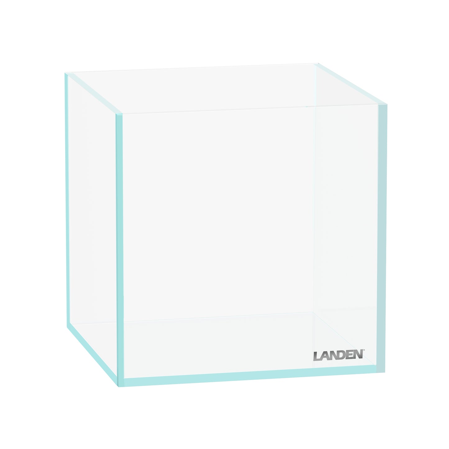 LANDEN 15C 0.8 Gallon Cube Aquarium Tank，W5.9×D5.9×H5.9 in(15x15x15cm) 4mm Thickness
